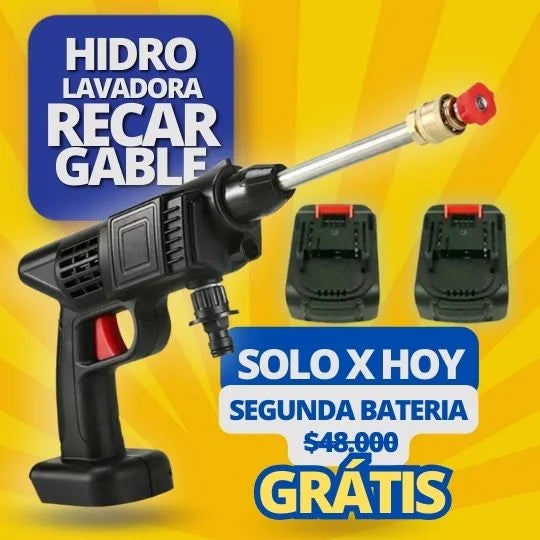 🚿Combo Aspiradora + Hidro Lavadora Portátil Doble Potencia: ¡Con Batería Extra Gratis! 🎁 MercadoWeb