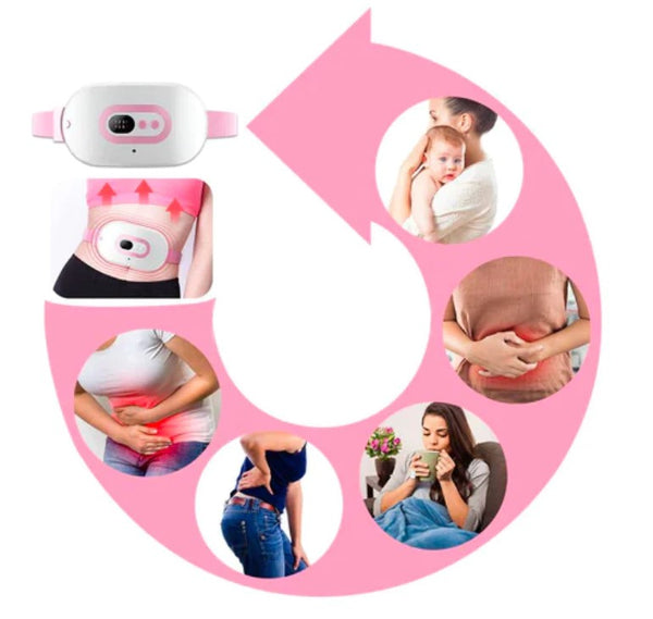 😍40% OFF✅ Cinturón Masajeador Térmico para los Dolores Menstruales MercadoWeb